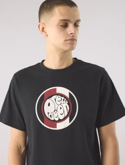 Pretty Green Tilby Logo T-shirt Black New
