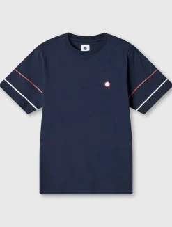 Pretty Green Tilby Sleeve Stripe T-shirt Navy Best