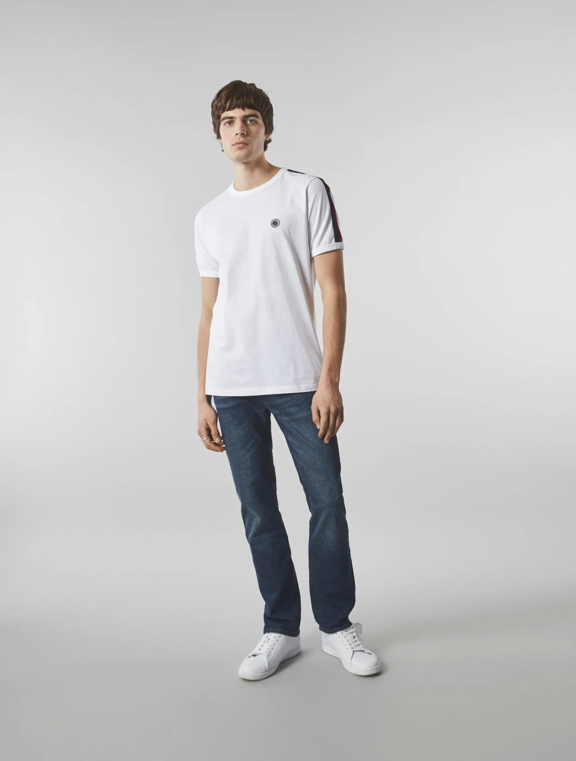 Pretty Green Tilby Tape T-shirt White Fashion