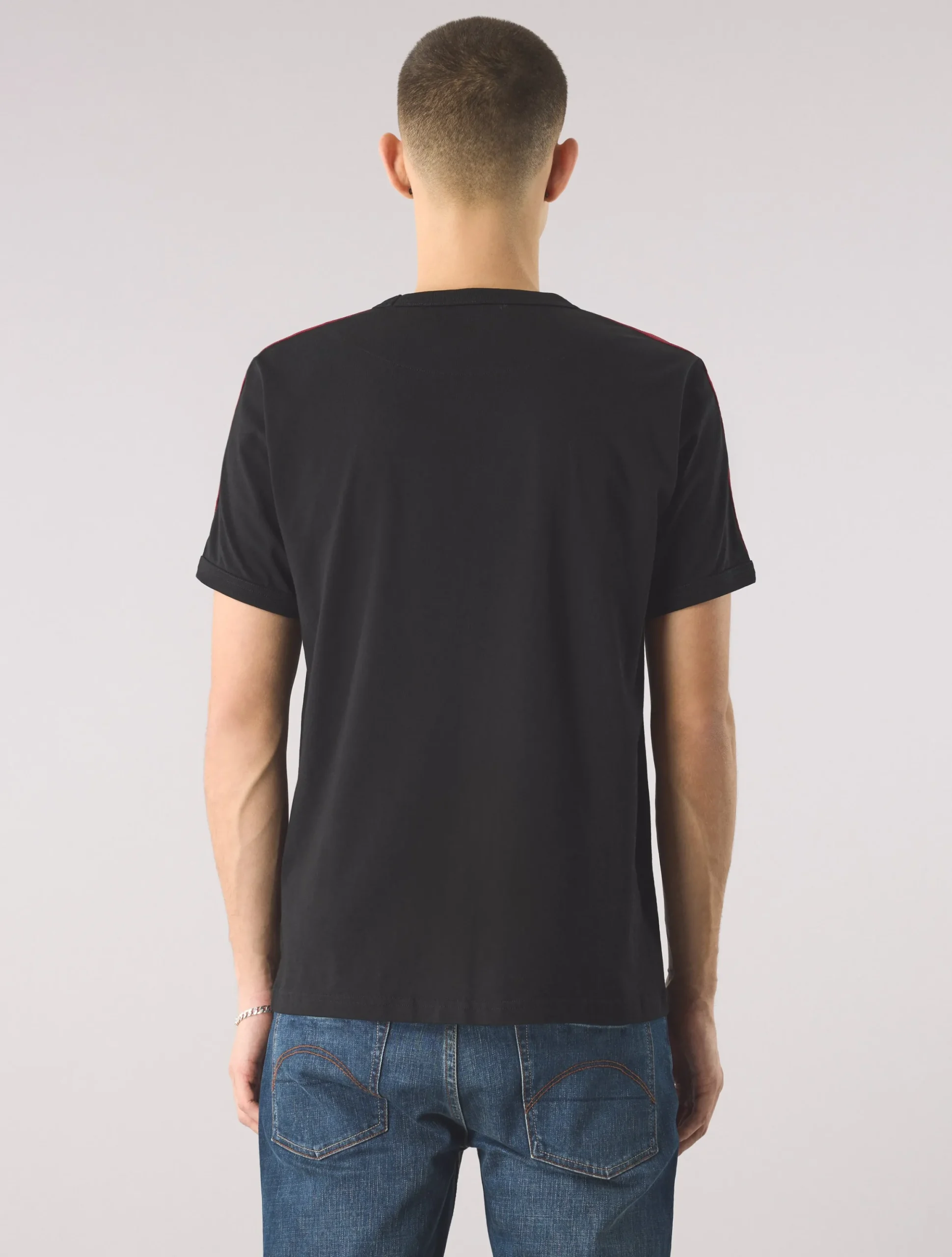 Pretty Green Tilby Tape T-shirt Black Cheap