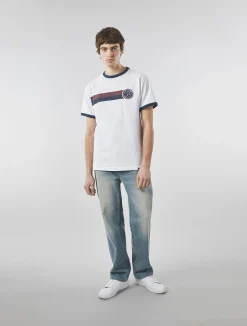 Pretty Green Timor T-Shirt White Outlet