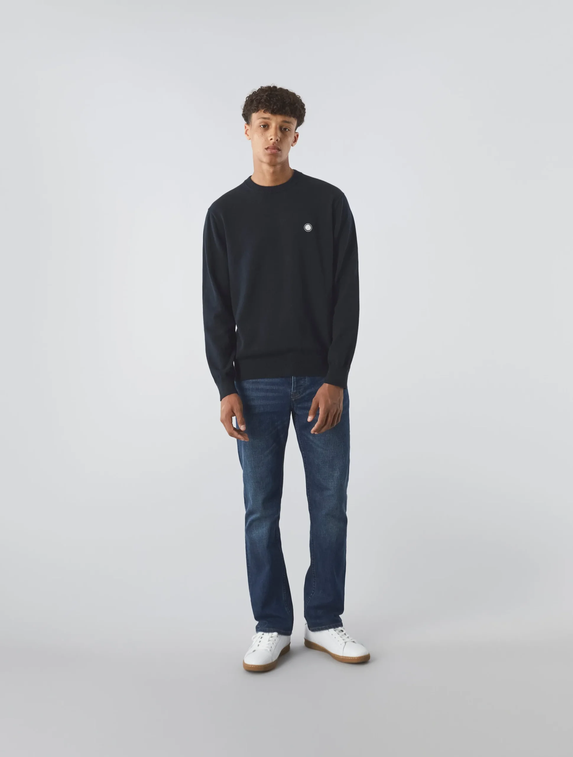 Pretty Green Tipped Knit Jumper Black Online