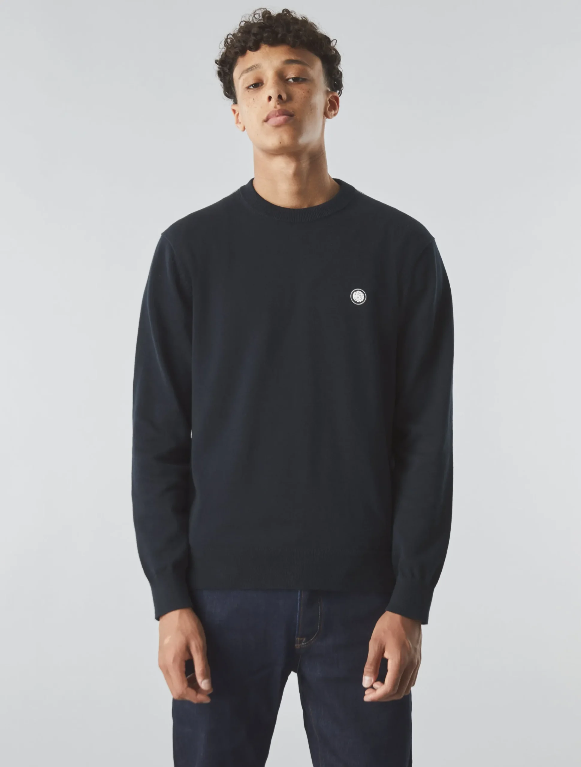 Pretty Green Tipped Knit Jumper Black Online