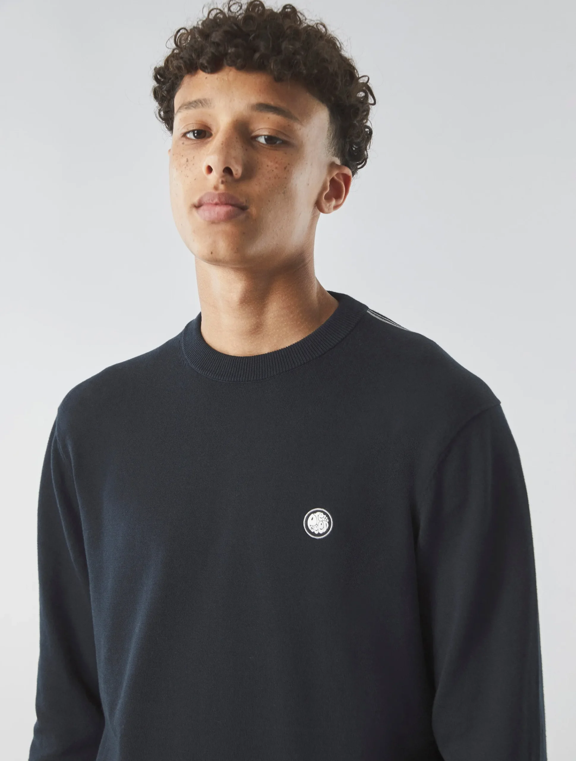 Pretty Green Tipped Knit Jumper Black Online