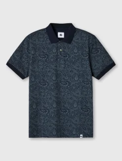 Pretty Green Tonal Wonderwall Paisley Polo Cheap