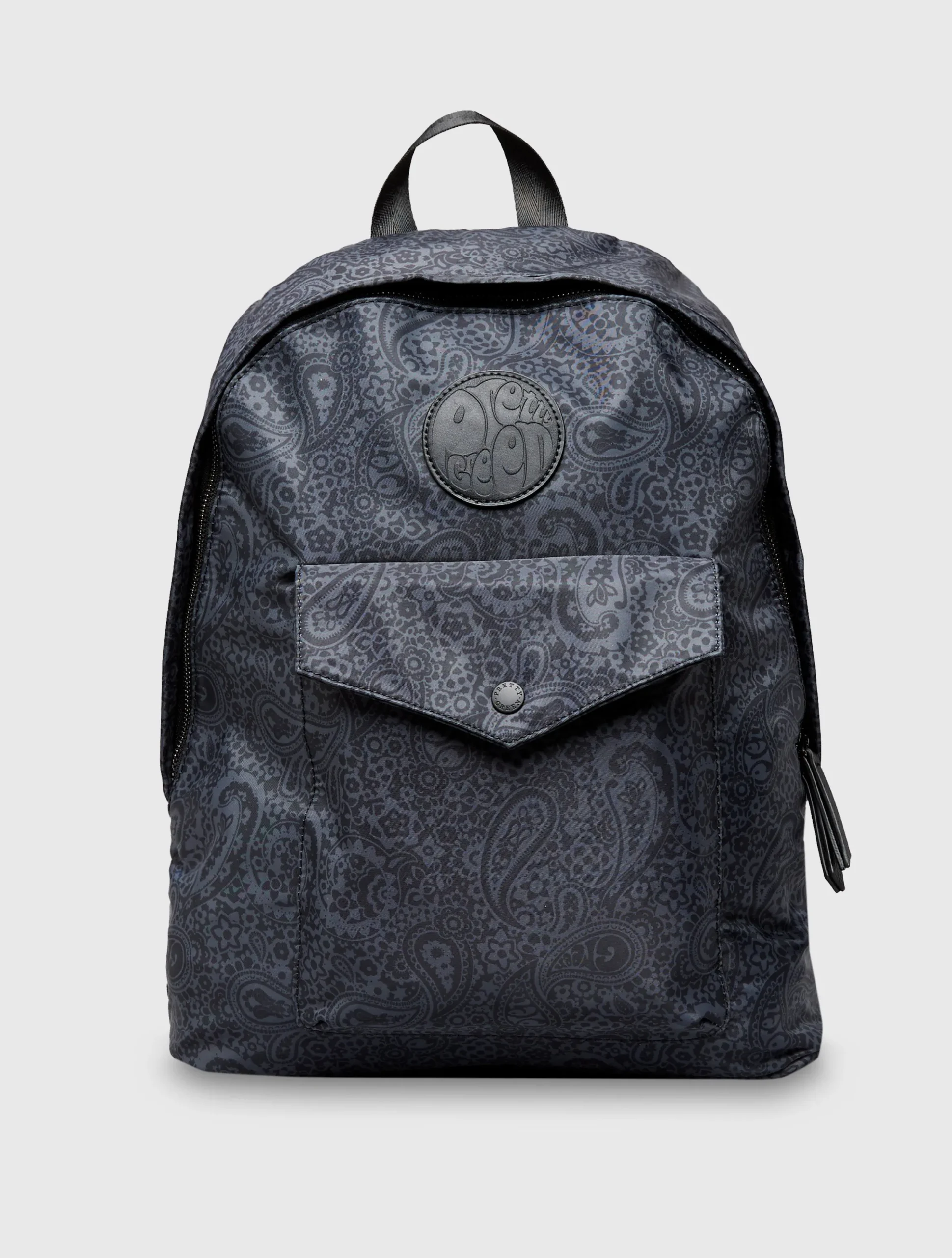 Pretty Green Tonal Wonderwall Paisley Zip Backpack Cheap