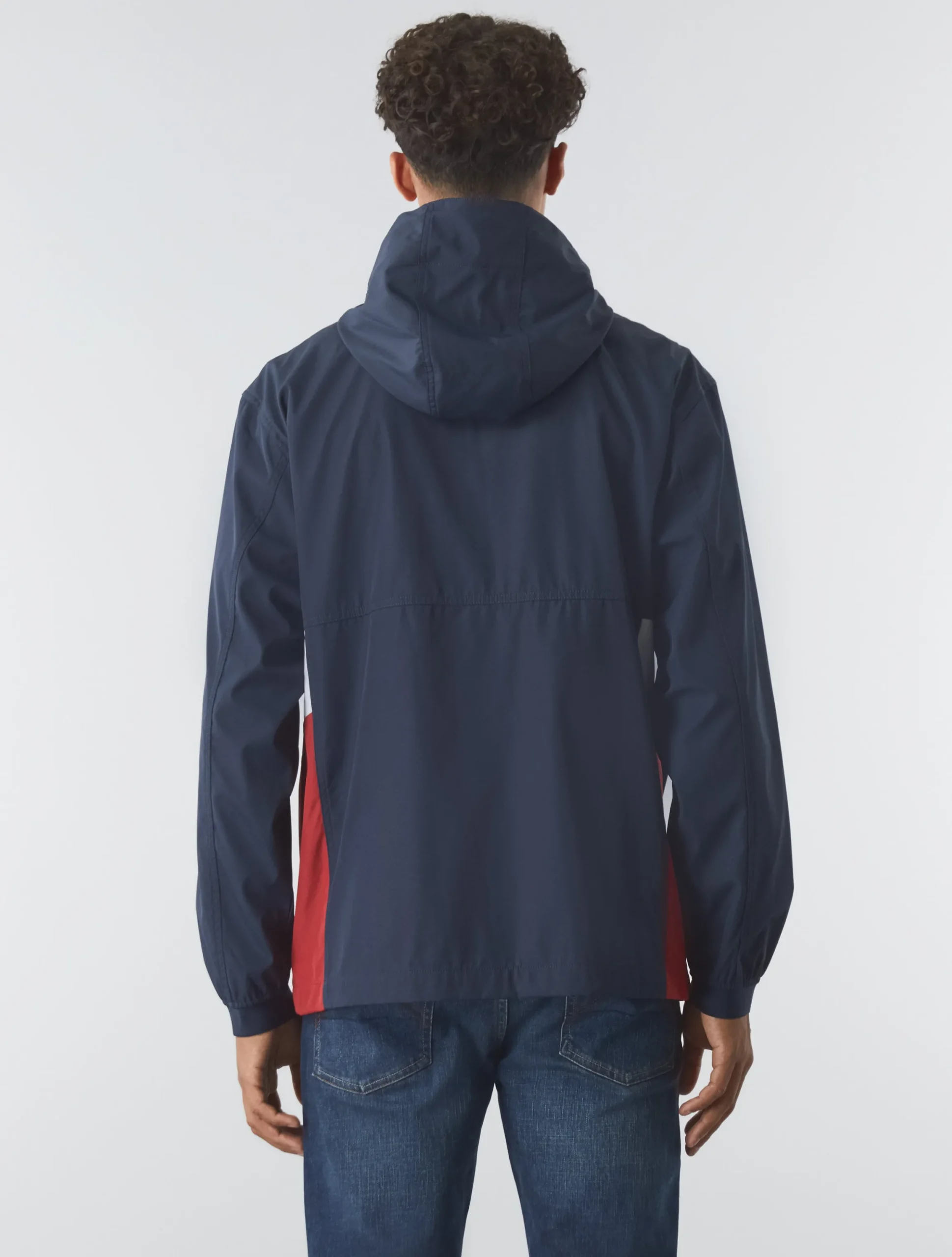 Pretty Green Travis Colourblock Jacket Navy Cheap