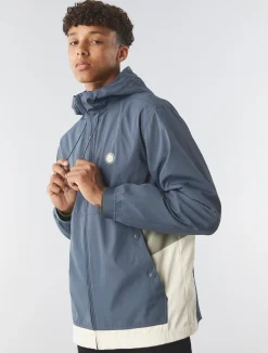 Pretty Green Travis Colourblock Jacket Stone Clearance