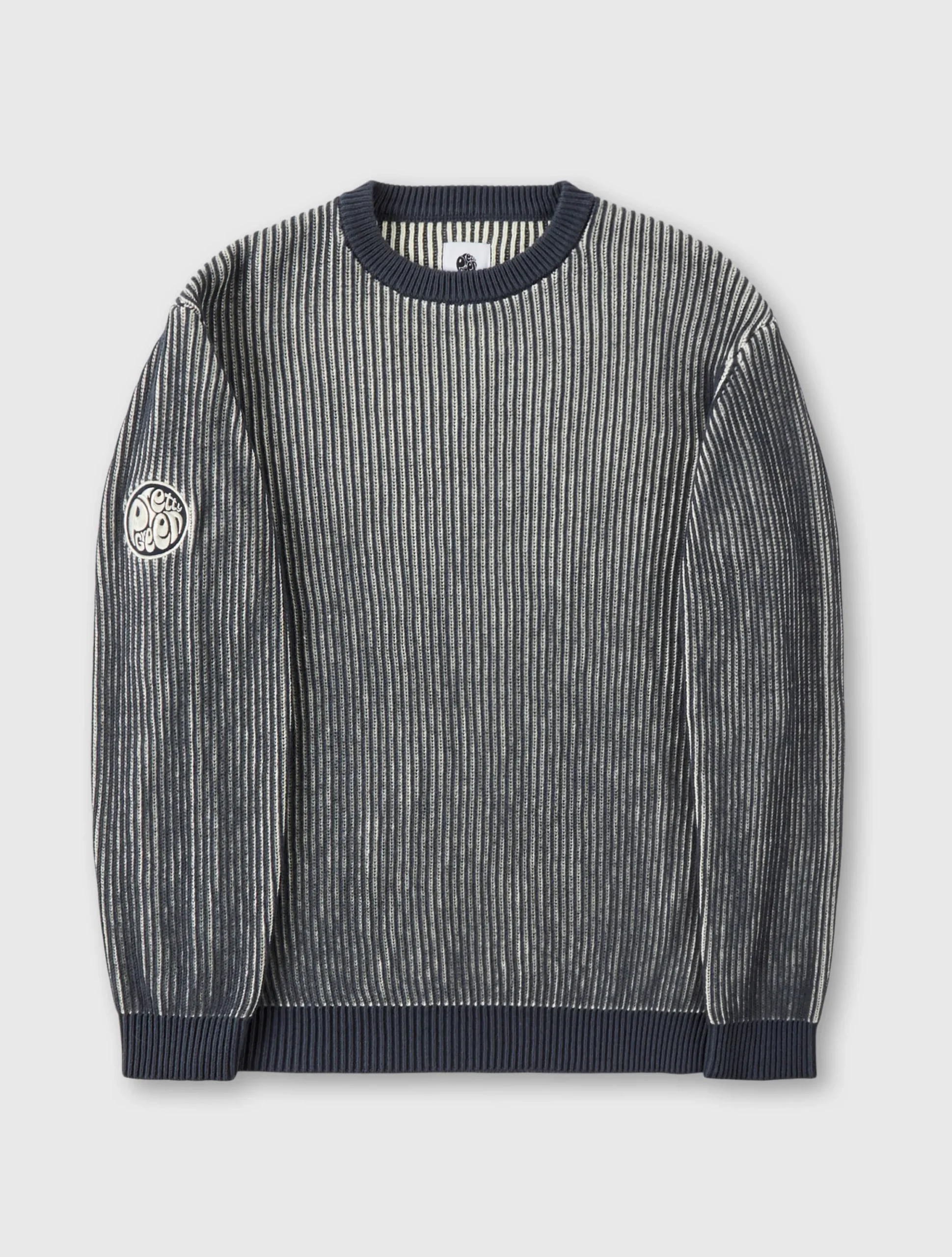 Pretty Green Travis Colourblock Jumper Navy Best