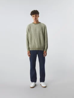 Pretty Green Travis Colourblock Jumper Khaki Fashion