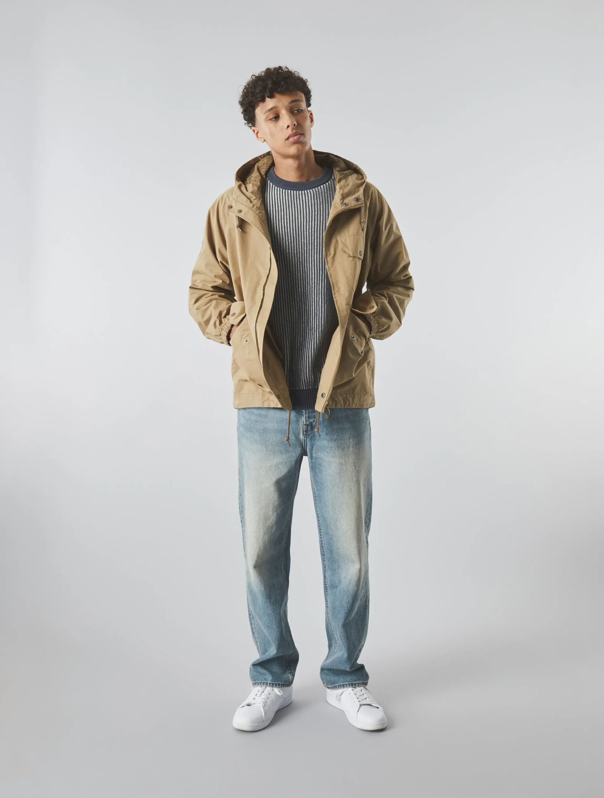 Pretty Green Travis Colourblock Jumper Navy Best