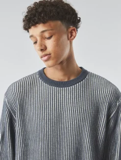Pretty Green Travis Colourblock Jumper Navy Best