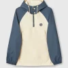 Pretty Green Travis Colourblock Overhead Jacket Stone Cheap