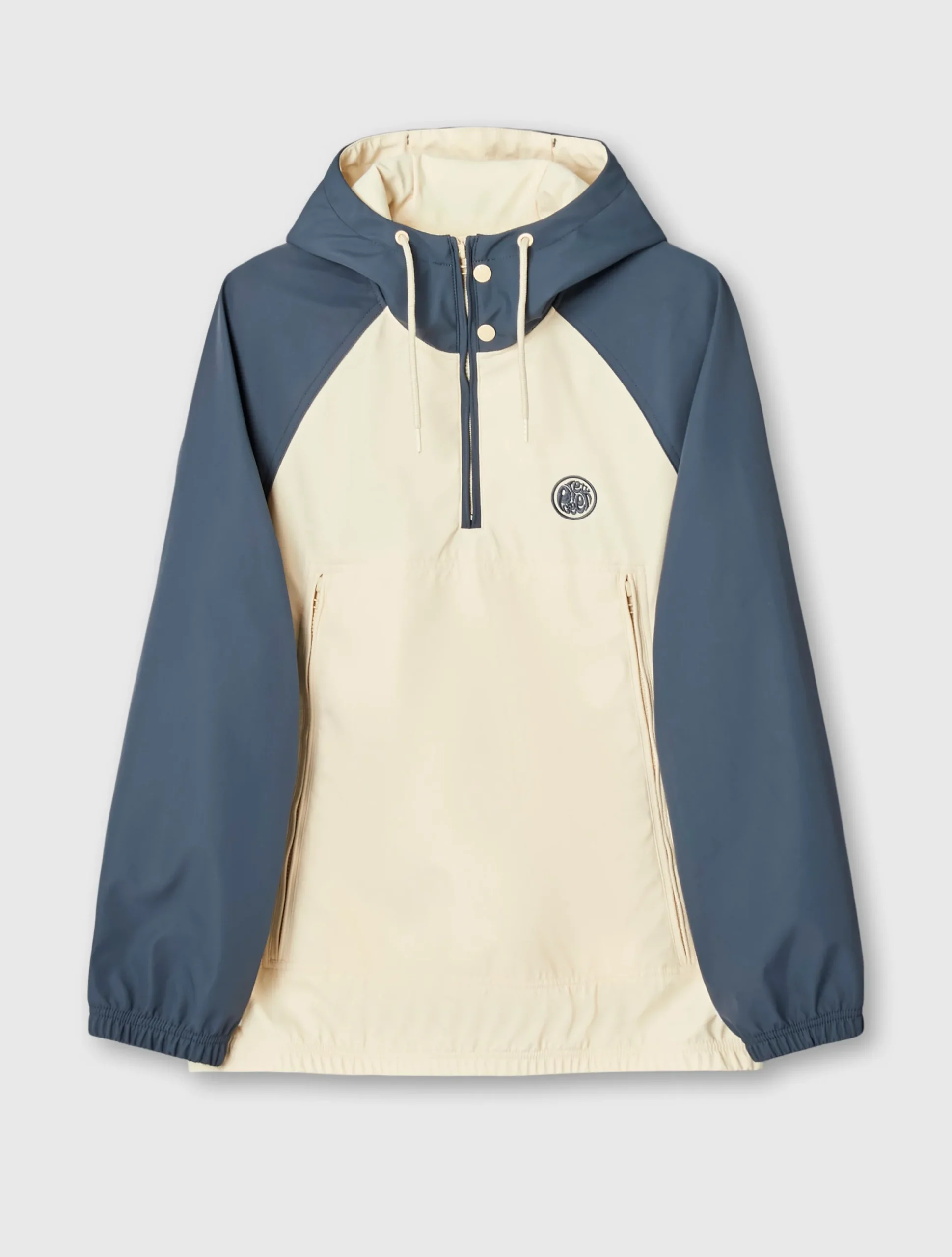 Pretty Green Travis Colourblock Overhead Jacket Stone Cheap