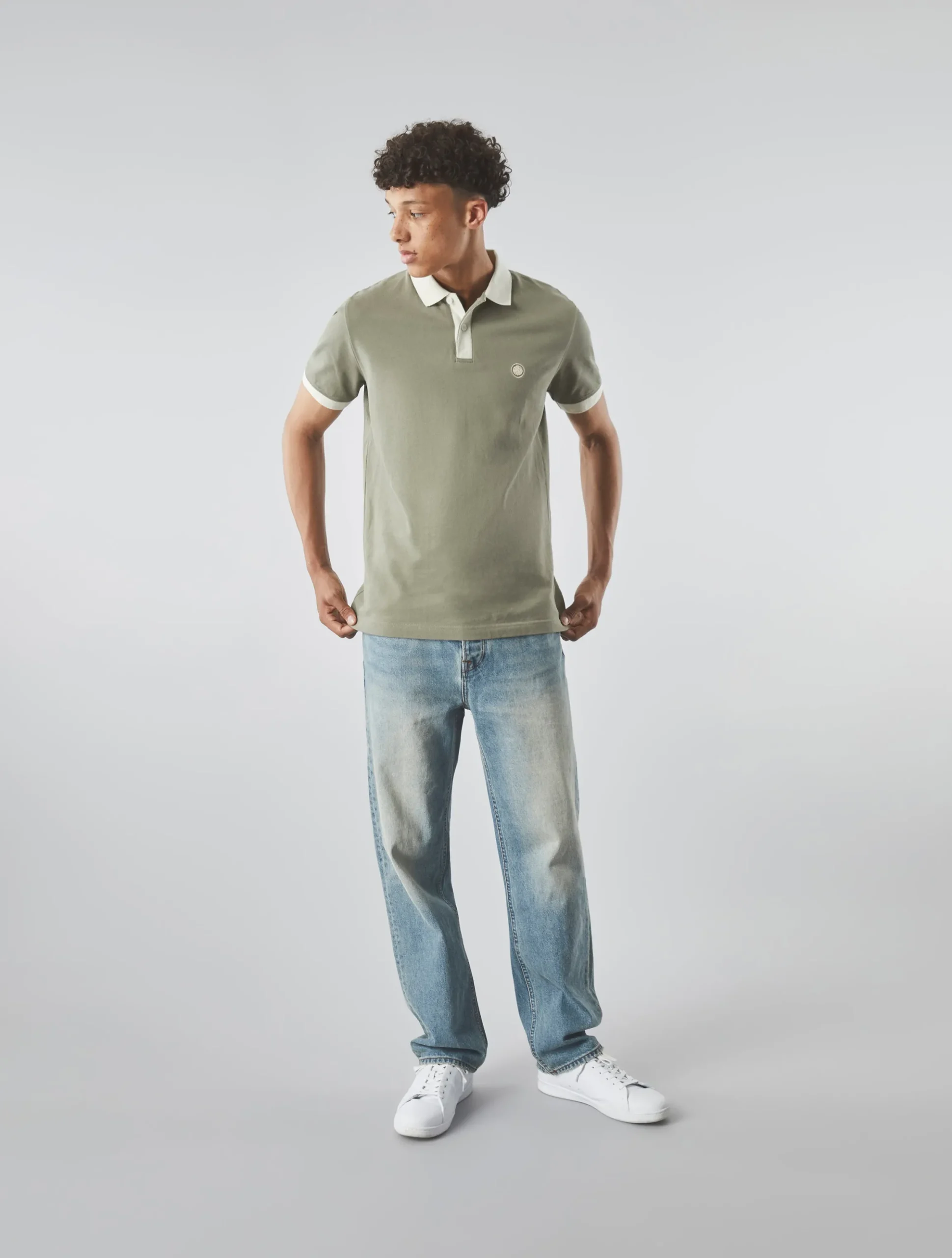 Pretty Green Travis Polo Khaki Discount