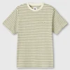 Pretty Green Travis Stripe T-shirt Khaki Shop