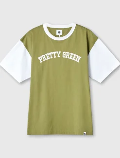 Pretty Green Upstate T-shirt Green Cheap