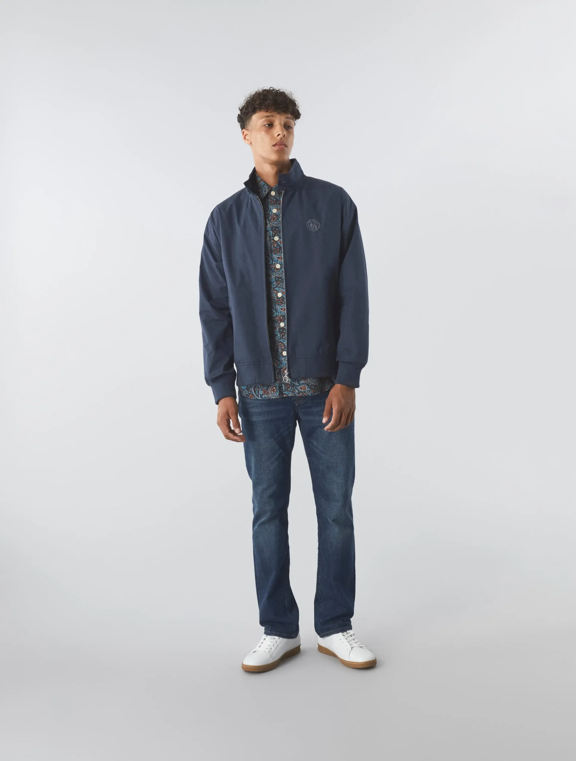 Pretty Green Walker Harrington Navy Shop
