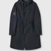 Pretty Green Walker Oversized Parka Black New