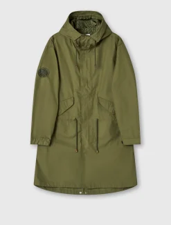 Pretty Green Walker Oversized Parka Khaki Sale
