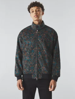 Pretty Green Wonderwall Paisley Cord Harrington New