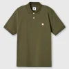 Pretty Green Wonderwall Paisley Placket Polo Khaki Best Sale