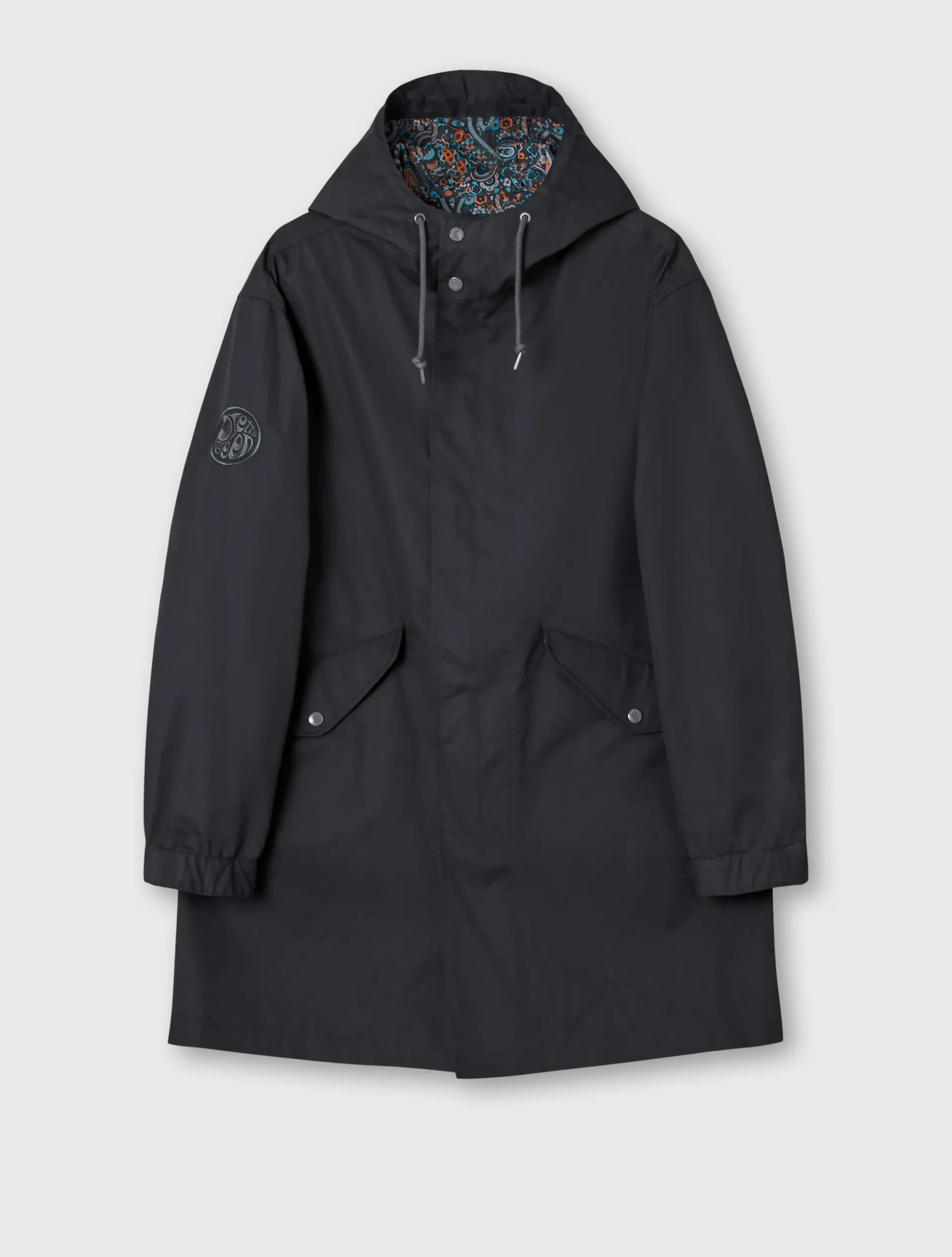 Pretty Green Wonderwall Parka Black Discount