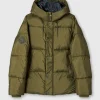 Pretty Green Wonderwall Puffer Khaki Best Sale