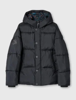 Pretty Green Wonderwall Puffer Black Store
