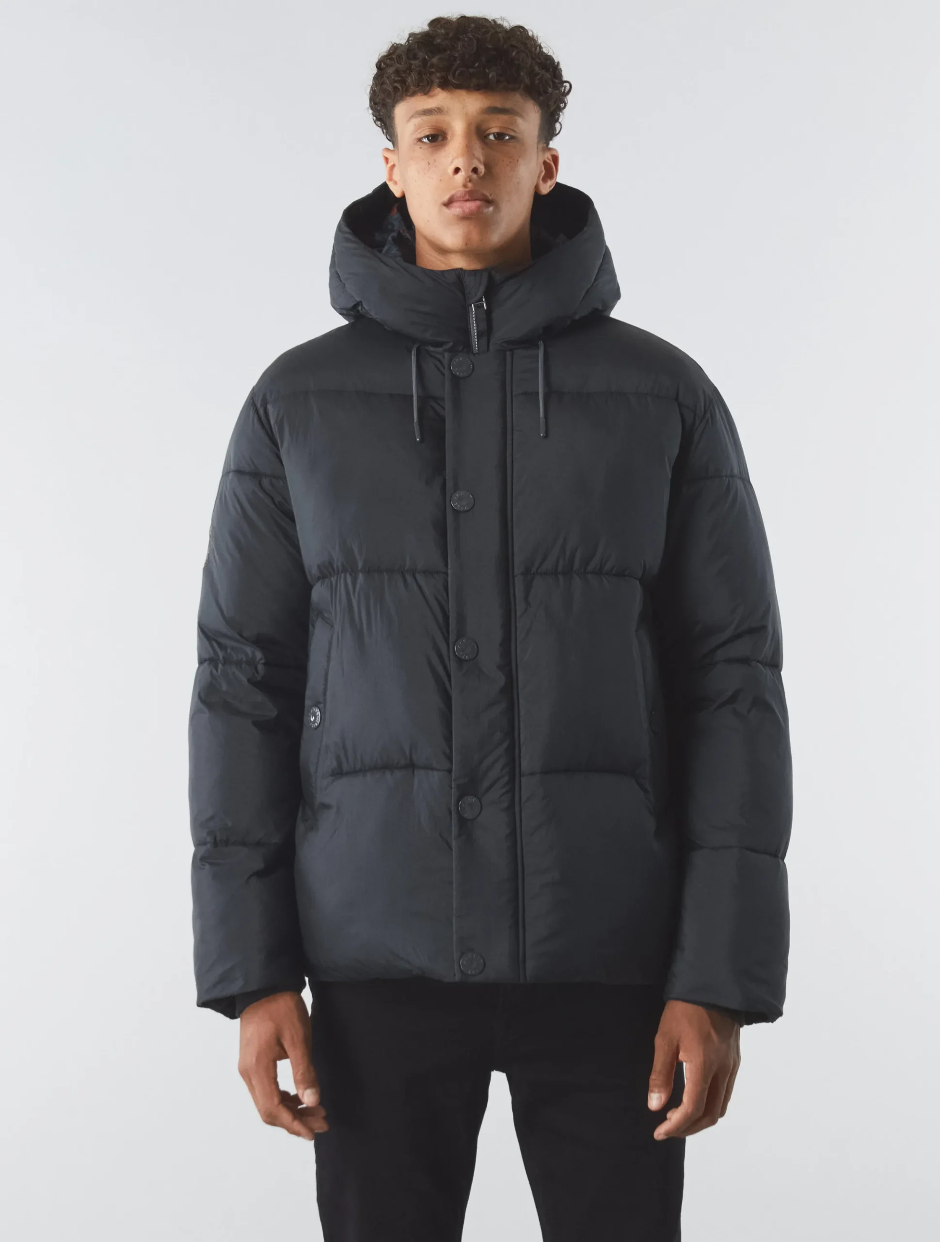 Pretty Green Wonderwall Puffer Black Store