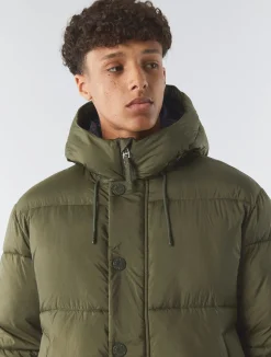 Pretty Green Wonderwall Puffer Khaki Best Sale